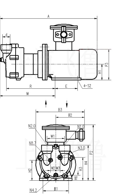 2BV2-Exˮ�h��ձ����γߴ�